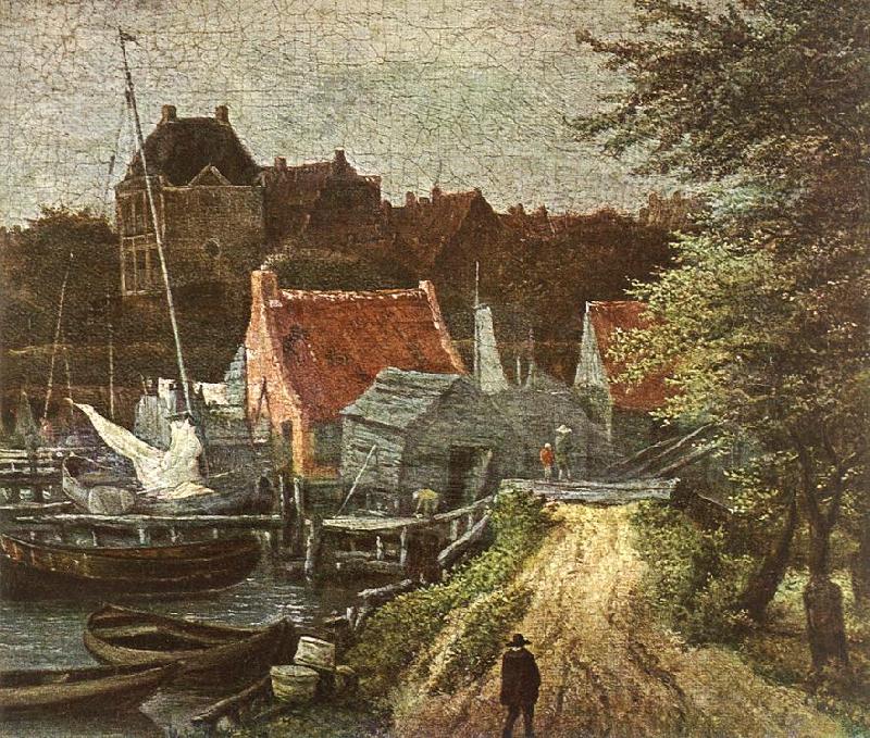 RUISDAEL, Jacob Isaackszon van View of Amsterdam (detail) h china oil painting image